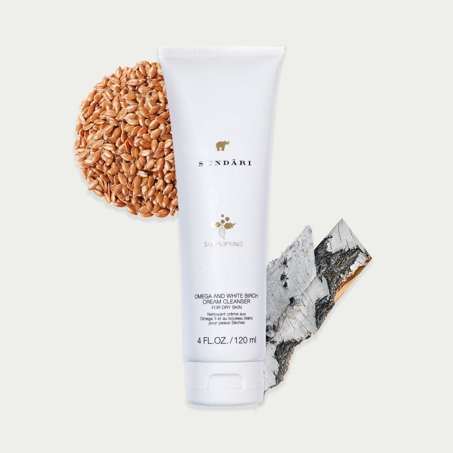 Omega 3 and White Birch Cream Cleanser - SUNDÃRI