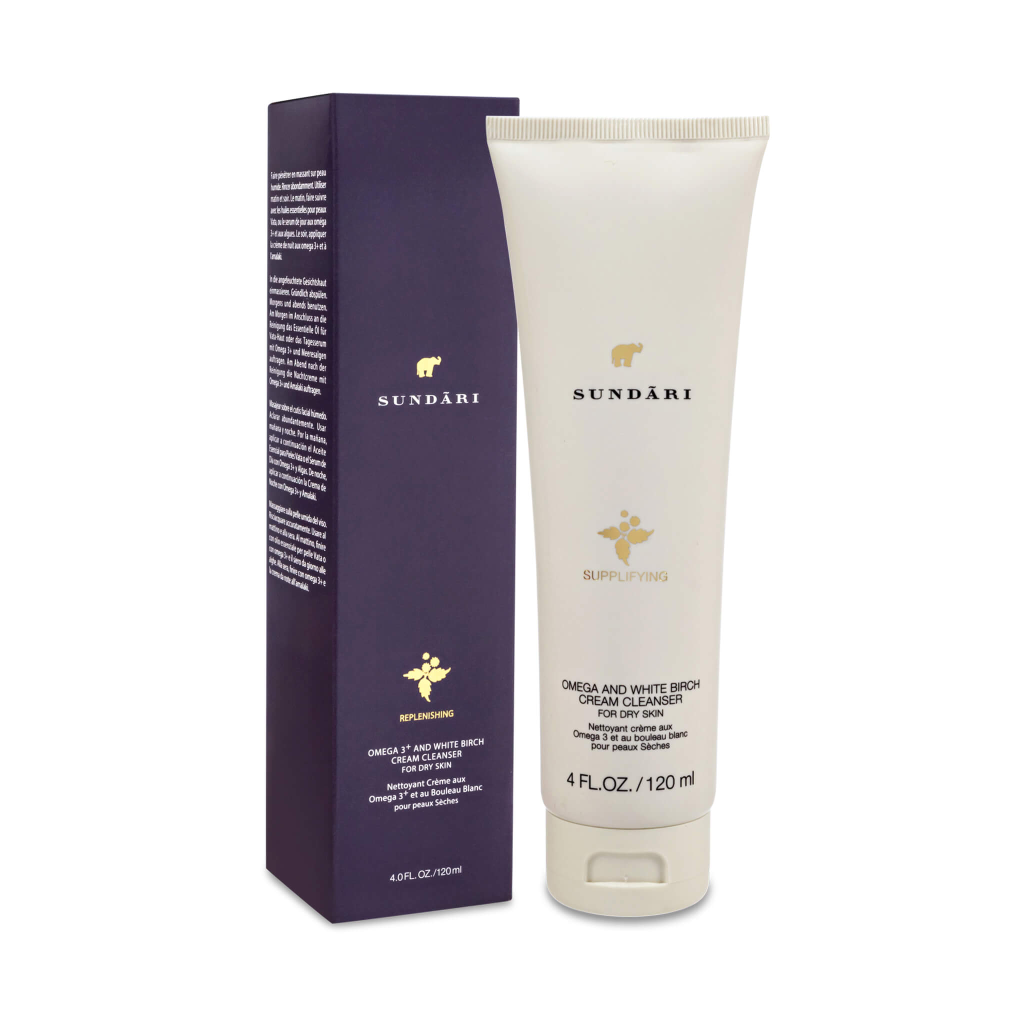 Omega 3 and White Birch Cream Cleanser - SUNDÃRI