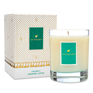 Candle Chameli: Jasmine + Lotus - SUNDÃRI