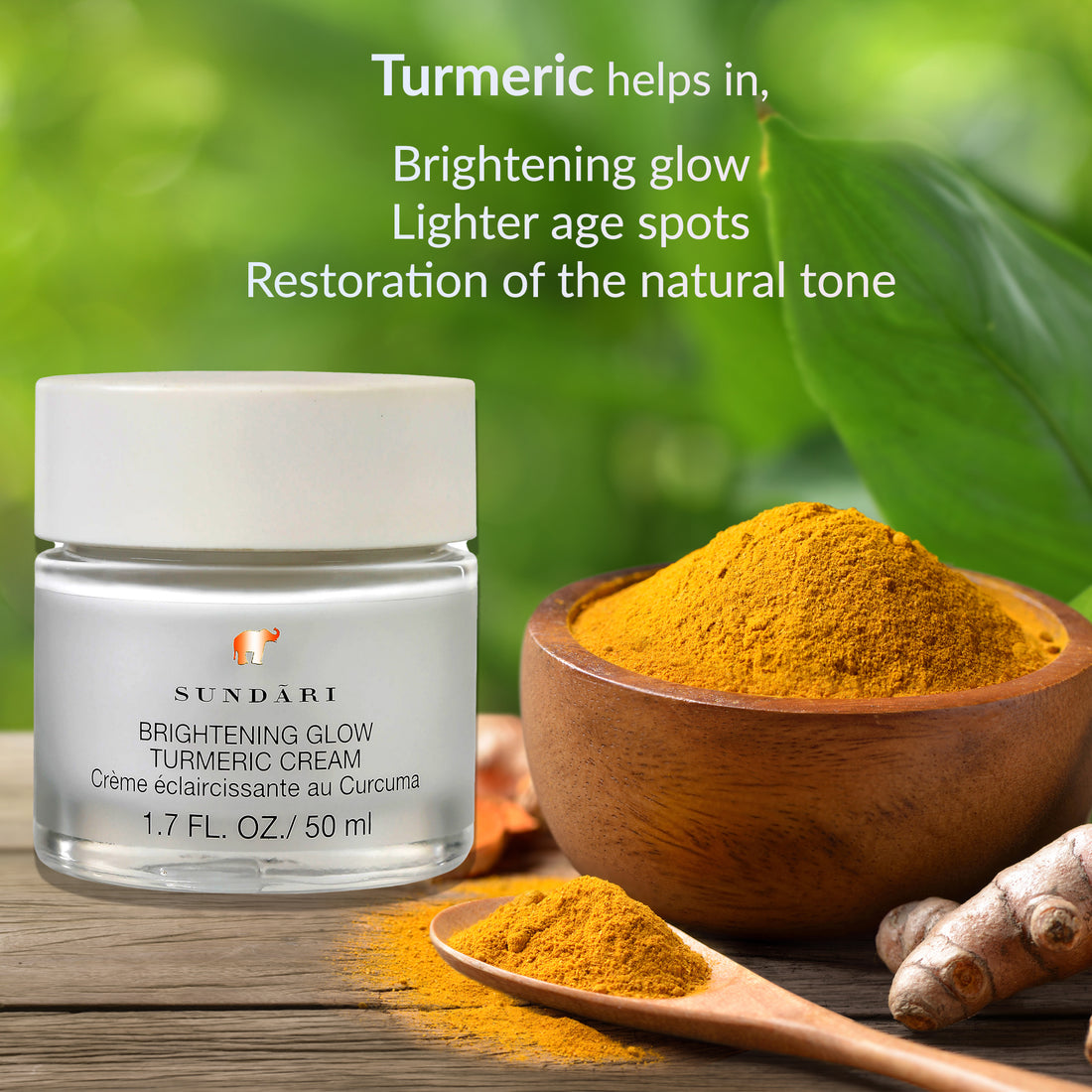 Tumeric Brightner Skin Brightening with Turmeric – SUNDÃRI