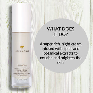 Omega 3+ and Amalaki Night Cream - SUNDÃRI